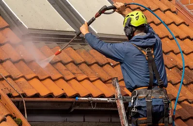 Démoussage et hydrofuge de toiture à Isques